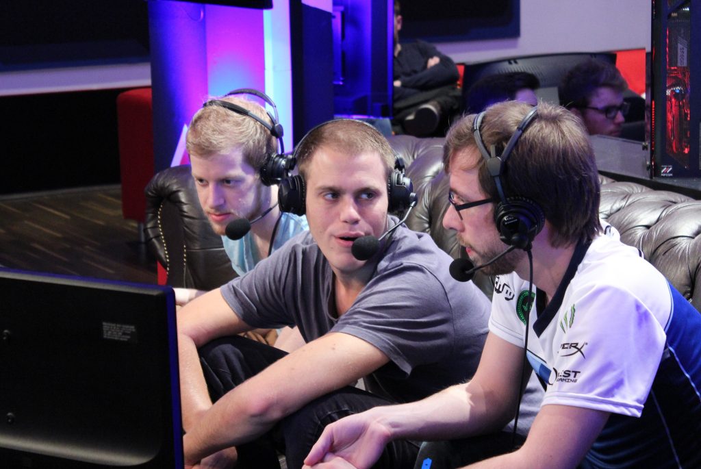 Left to right, Dayshi, Rotterdam and TLO cast on Day 1
